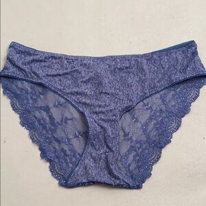 Secret Treasures blue mixed media panty 3X
